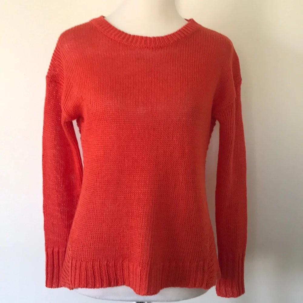 J. Crew Linen Beach Sweater sz xxs